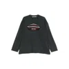 Alexander Wang Women Long Sleeves Shield Graphic Tee In Multi