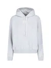 Alexander Wang Logo Hoodie In Grey