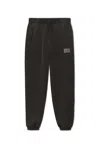 Alexander Wang Acid Wash Sweatpant In Dense Fleece In Acid Black