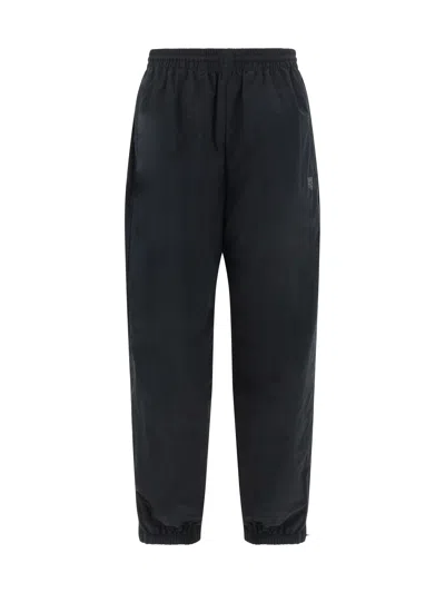 Alexander Wang Embossed Logo Pants In Black