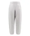 Alexander Wang Jogging Cotton Trouser With Logo In Grey