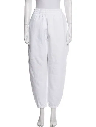 Pre-owned Alexander Wang Sweatpants In White