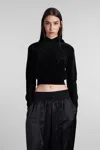 Alexander Wang Sweatshirt In Black Cotton In Black