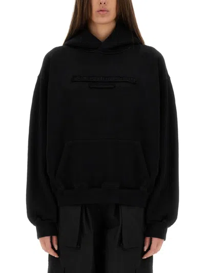 ALEXANDER WANG ALEXANDER WANG SWEATSHIRT WITH EMBOSSED LOGO