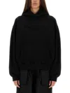 Alexander Wang Women Sweatshirt With Embossed Logo In Black