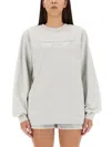 Alexander Wang Women Sweatshirt With Logo In Gray