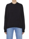 Alexander Wang Black Stretch Polyester Blend Sweater In Black