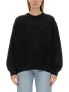 Alexander Wang Pull Logotypé In Black