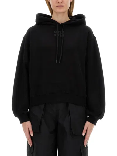 Alexander Wang Sweatshirt With Logo In Black