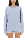 Alexander Wang Women Sweatshirt With Logo In Blue