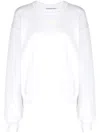 Alexander Wang Women Essential Terry Crew Sweatshirt With Puff Paint Logo