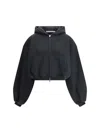 Alexander Wang Cropped Zip-up Hoodie