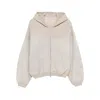 Alexander Wang Crystal-embellished Hoodie In Gray