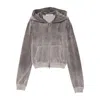 Alexander Wang Embellished Hooded Sweater In Gray