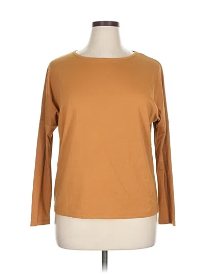 Pre-owned Alexander Wang T 3/4 Sleeve T-shirt In Brown