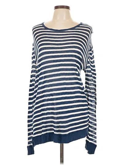 Pre-owned Alexander Wang T 3/4 Sleeve T-shirt In Blue