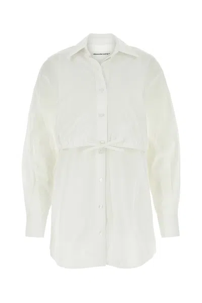 Alexander Wang T T By Alexander Wang Shirt Dress In White