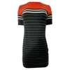 Alexander Wang T By  Striped T-shirt Dress In Multicolor Cotton In Multi