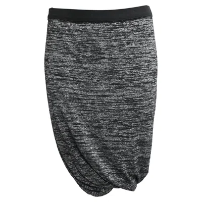 Alexander Wang T  Twisted Mini Skirt In Grey Rayon In Gray