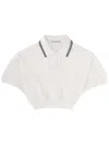 Alexander Wang T Alexanderwang. T Cotton Polo. In White