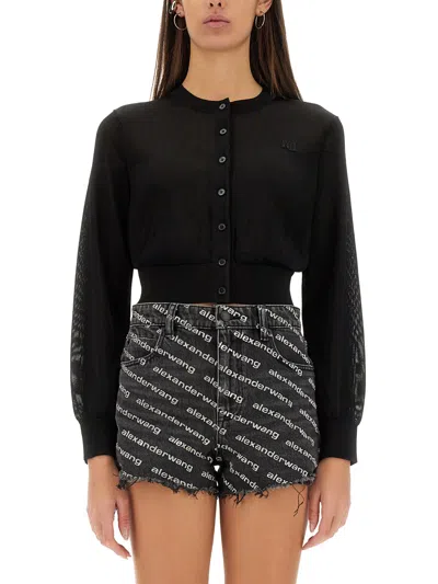 ALEXANDER WANG T ALEXANDERWANG. T CROPPED CARDIGAN