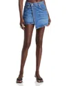 Alexander Wang T Alexanderwang. T Denim Wrap Mini Skirt In Deep Blue