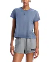 Alexander Wang T Alexanderwang. T Essential Shrunk Logo Tee In Blue