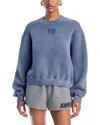 Alexander Wang T Alexanderwang. T Essential Terry Sweatshirt In Blue