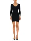 Alexander Wang T Black Viscose Blend Mini Dress Nd T By Alexander Wang Donna Xs In Black