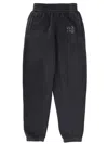 Alexander Wang T T By Alexander Wang Jogger Pants With Logo In Black