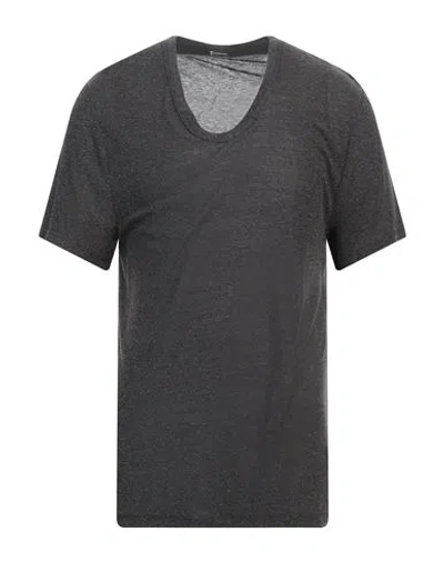 Alexander Wang T Alexanderwang. T Man T-shirt Lead Size L Rayon, Silk In Grey