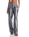 Alexander Wang T Alexanderwang. T Metallic Track Pants In Gray