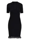 Alexander Wang T Alexanderwang. T Midi Dress With Logo In Black