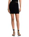 Alexander Wang T Alexanderwang. T Mini Skirt With Knit Logo Patch In Black