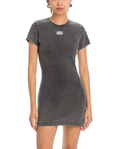 Alexander Wang T Alexanderwang. T Mini T-shirt Dress In Gray