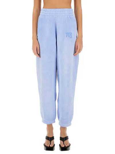Alexander Wang T T By Alexander Wang Pants "essential" In Baby Blue