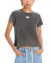 Alexander Wang T Alexanderwang. T Shrunken Logo Tee In Washed Ced