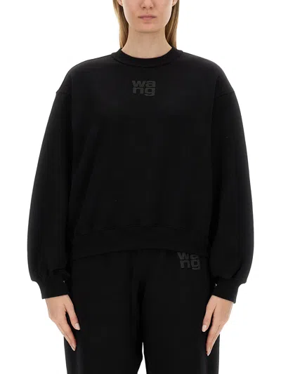 ALEXANDER WANG T ALEXANDERWANG. T SWEATSHIRT WITH LOGO