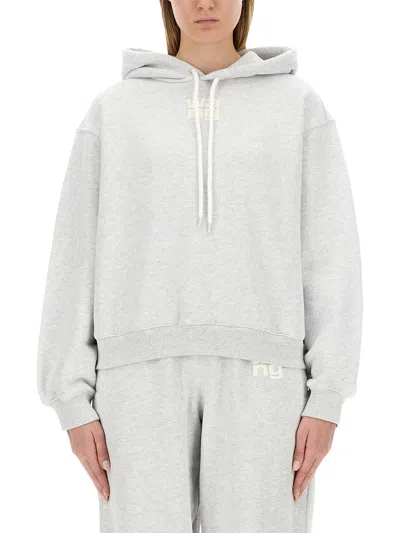 ALEXANDER WANG T ALEXANDERWANG. T SWEATSHIRT WITH LOGO