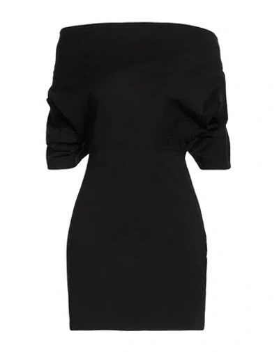 Alexander Wang Alexanderwang. T T By  Woman Mini Dress Black Size Xl Cotton
