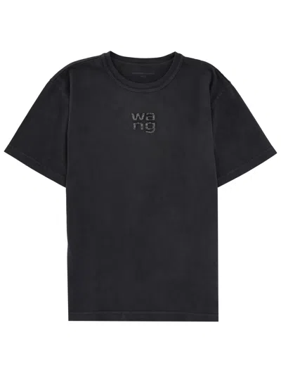 Alexander Wang T Alexanderwang. T T-shirt With Logo In Black