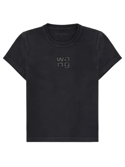 Alexander Wang T Alexanderwang. T T-shirt With Logo In Black