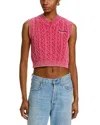 Alexander Wang T Alexanderwang. T V Neck Sweater Vest In Washed Bombshell