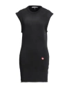 Alexander Wang T Alexanderwang. T Woman Mini Dress Charcoal Size L Cotton, Elastane In Grey