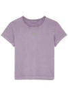 Alexander Wang T Alexanderwang. T Logo Cotton T-shirt In Acid Pink Lavender