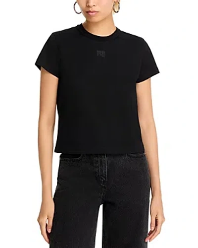 ALEXANDER WANG T ALEXANDERWANG. T ESSENTIAL SHRUNK LOGO TEE