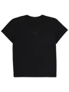 Alexander Wang T T By Alexander Wang Essential Jsy Shrunken Tee In Black
