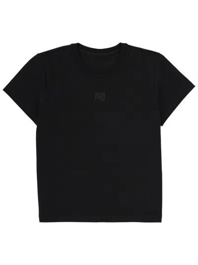 Alexander Wang T Alexanderwang.t "essential Shrunk" T Shirt In Black