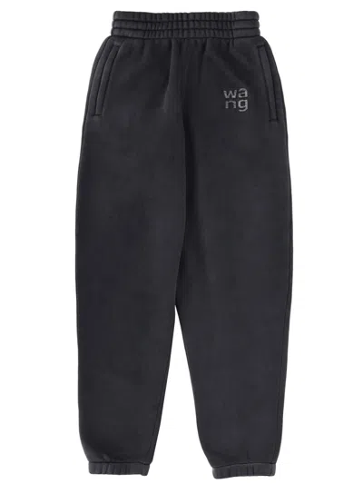 Alexander Wang T Alexanderwang.t Jogger Pants With Logo In Black
