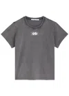 Alexander Wang T Alexanderwang. T Shrunken Logo Tee In Grey